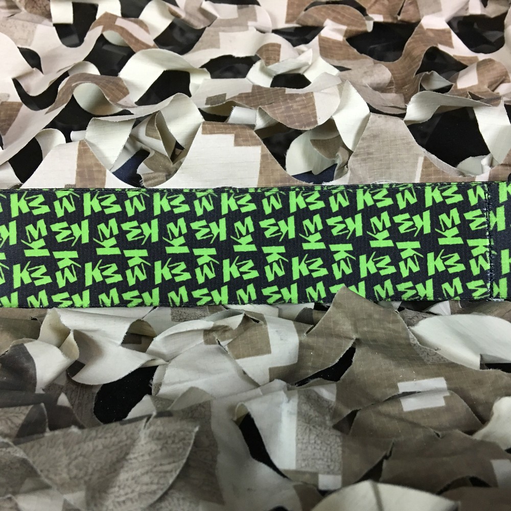 NEW KM Paintball Universal Mask Goggle Strap - 09 Da Strap Lime Green
