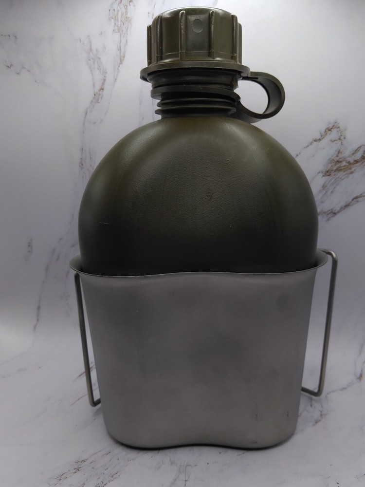 USGI Military 2 Pc 1 Quart CANTEEN SET With Cup