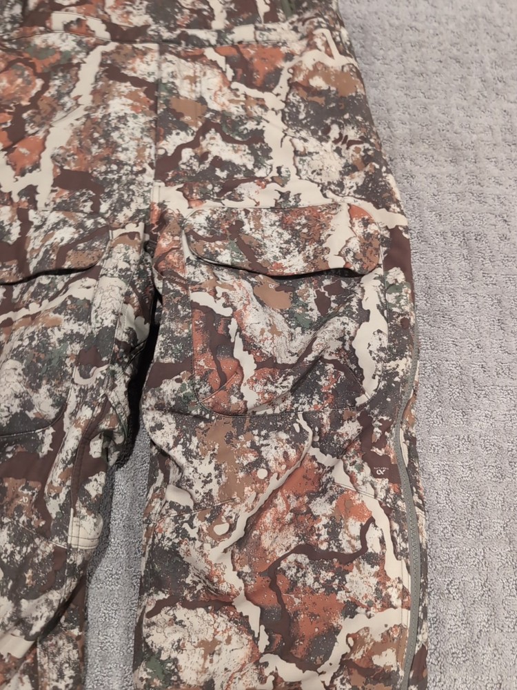 First Lite Solitude 2.0 Bibs Specter Medium Insulated Windproof Exclnt Free ⛴️
