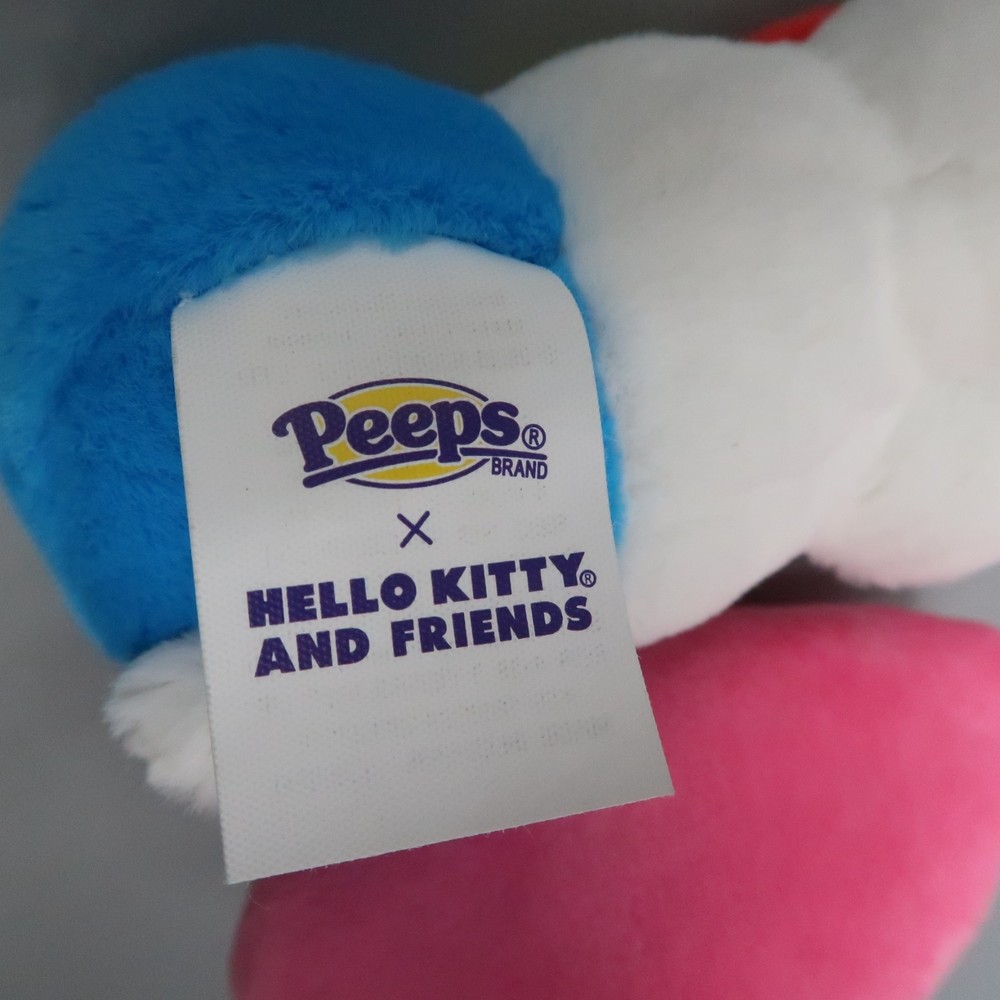 Small Pink Chick Peep & Hello Kitty theme Marshmallow Candy 4" Plush Easter