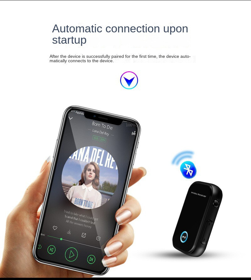 Bluetooth Transmitter Receiver Wireless Adapter 3.5mm Aux For Car Stereo Speaker