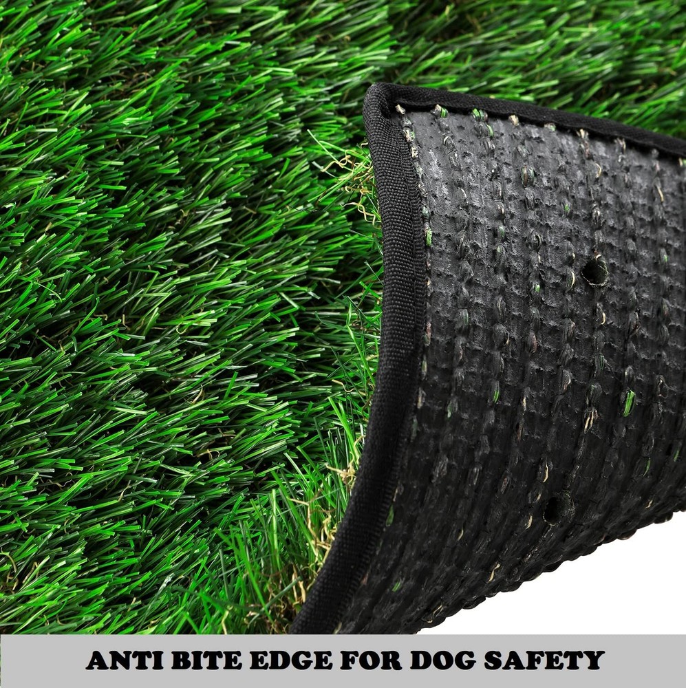 Dog Grass Pad with Tray Small Size 2 Artificial Grass Pee Pads Less Stink