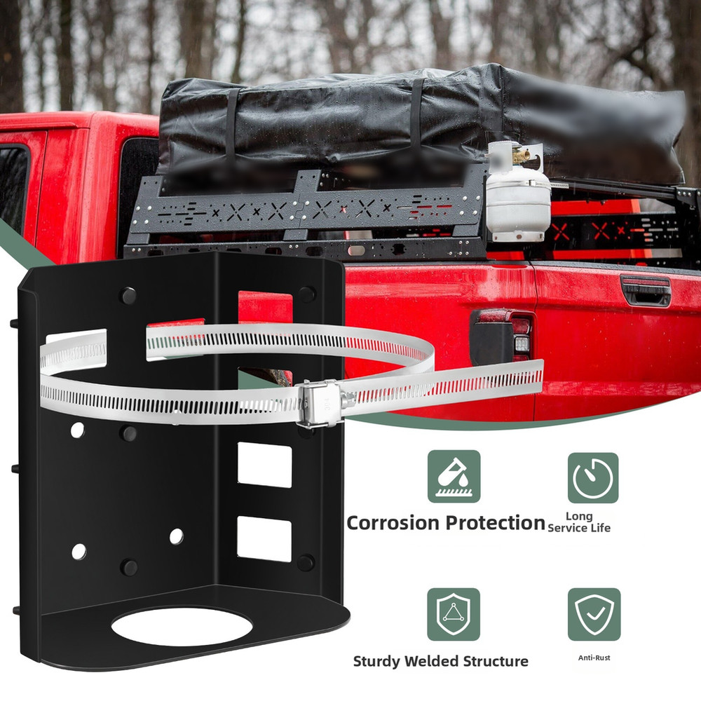 Propane Tank Bracket Kit for 5 lb Tanks Adjustable Mounting System 304 SS Build
