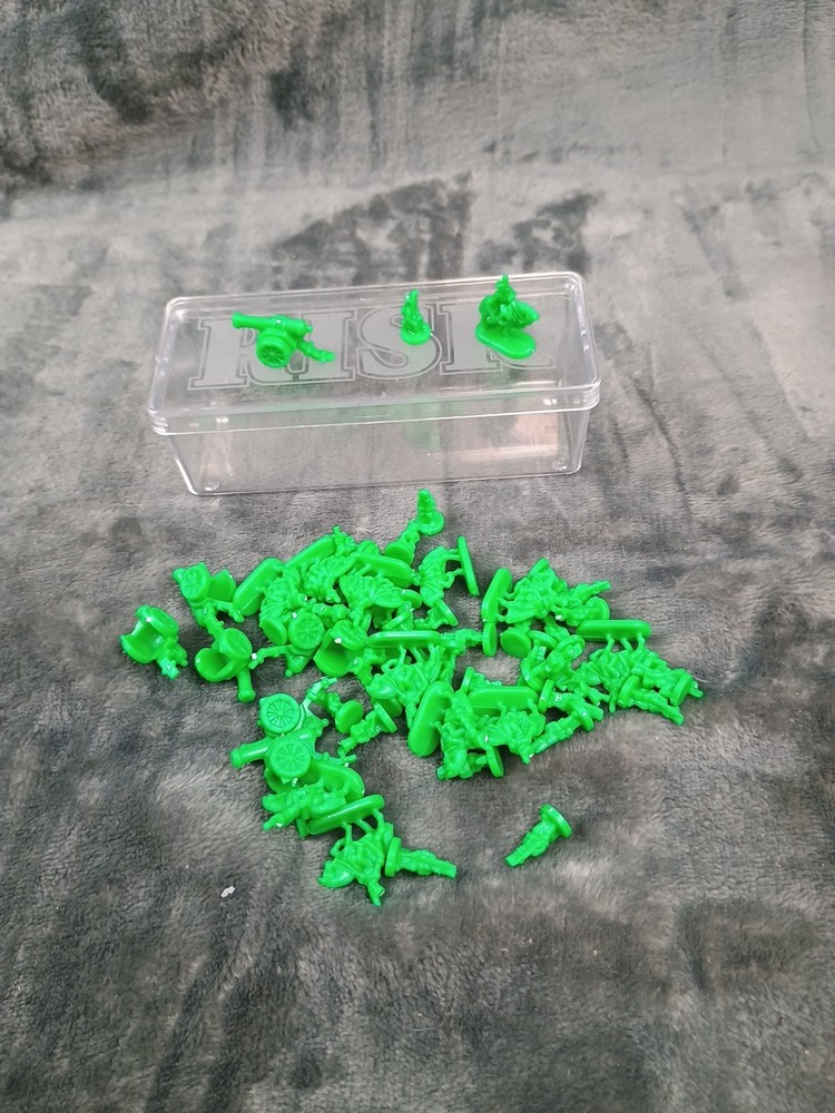 1993 Risk Board Game Replacement Game Pieces Units w/ Clear Boxes Pre-owned