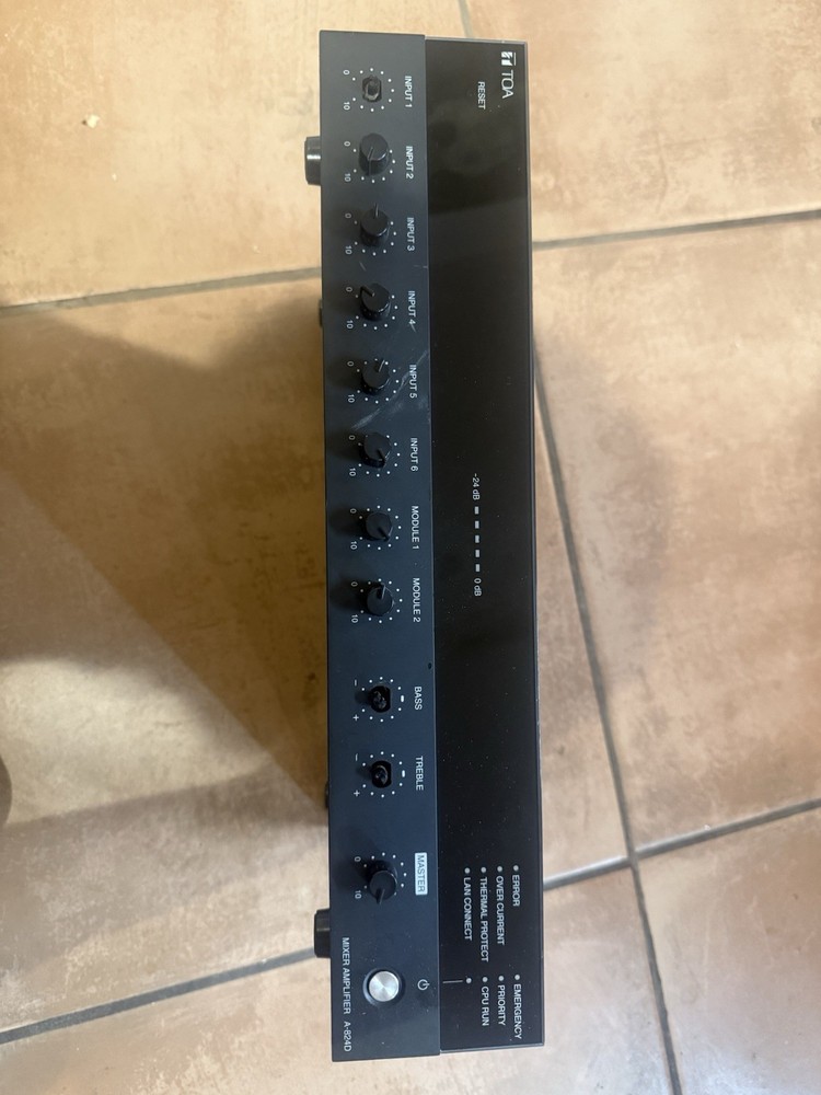TOA Electronics A-824D 8-Input Digital Mixer/Amplifier, 240W