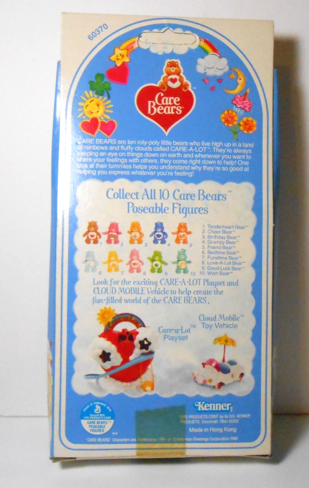 1982 Kenner Bedtime Bear Care Bear Figure in Original Package