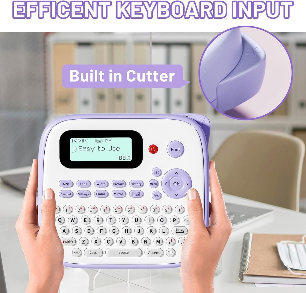 Smart & Compact Label Maker with Waterproof Tape - Perfect Classroom Tool