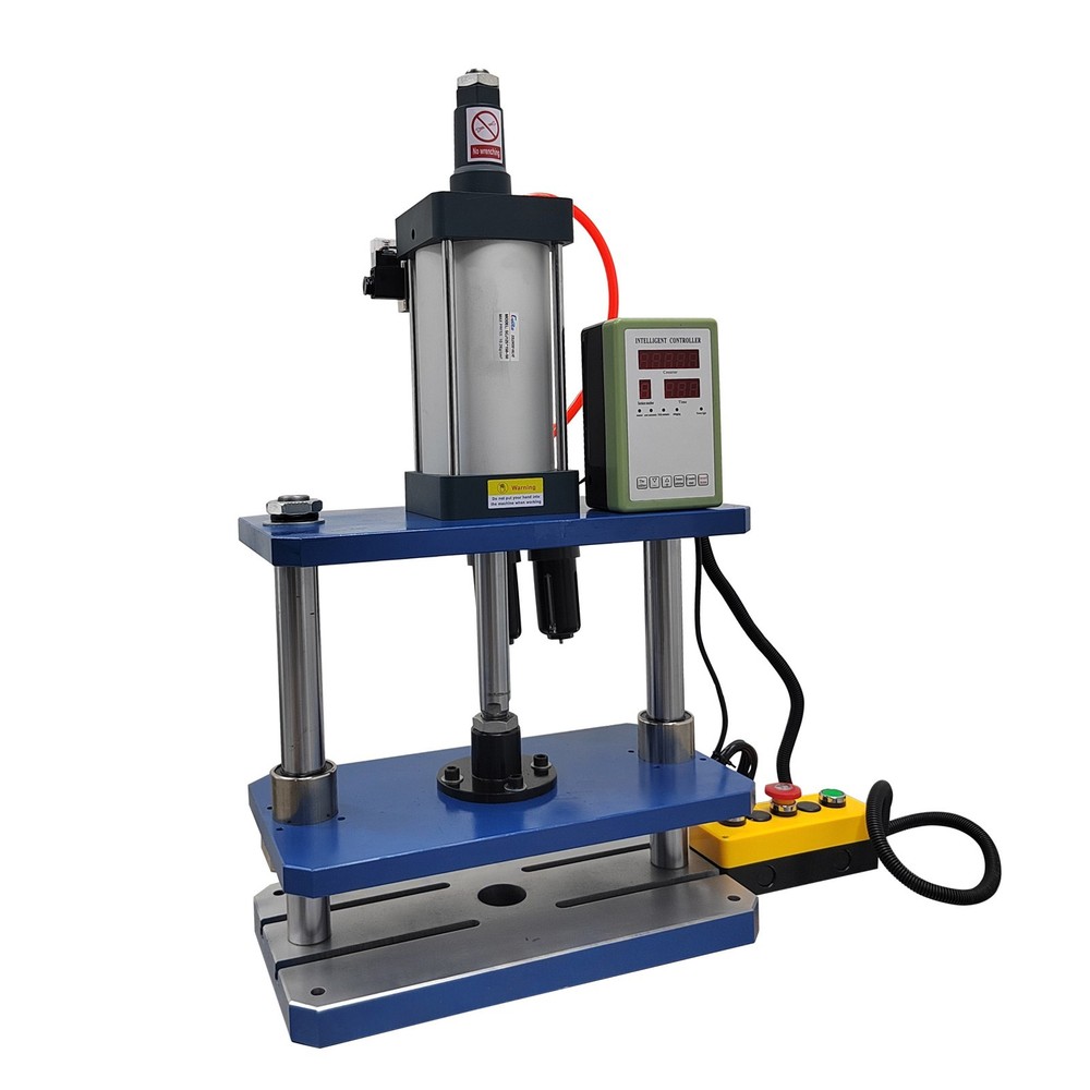 110V 1763lbs Pneumatic Punch Press Machine with Controller Double-Column 800KG