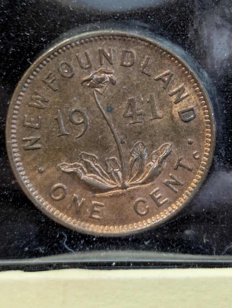 1941c, ICCS Graded, Newfoundland Small One Cent, **MS-63** XVW 677