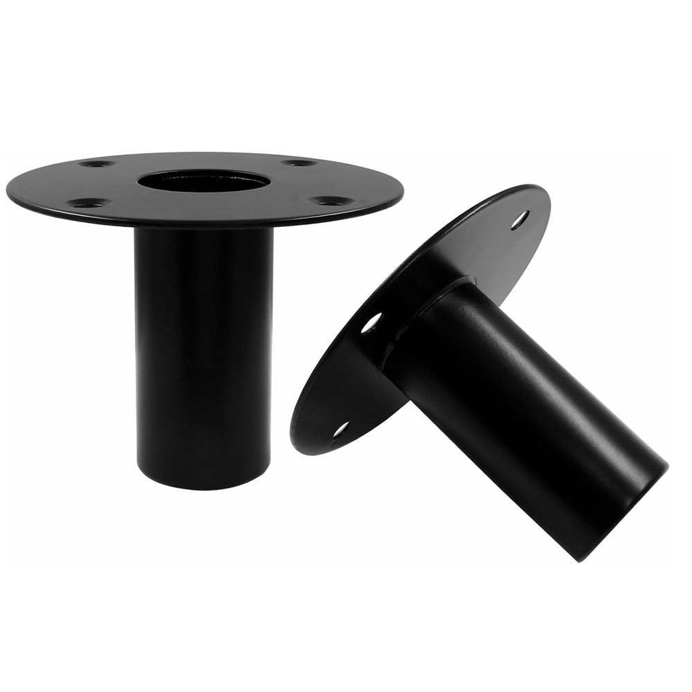 2x Studio Speaker Stand Top Bracket Metal Mounts Hat Pole Black 107 * 85mm C711