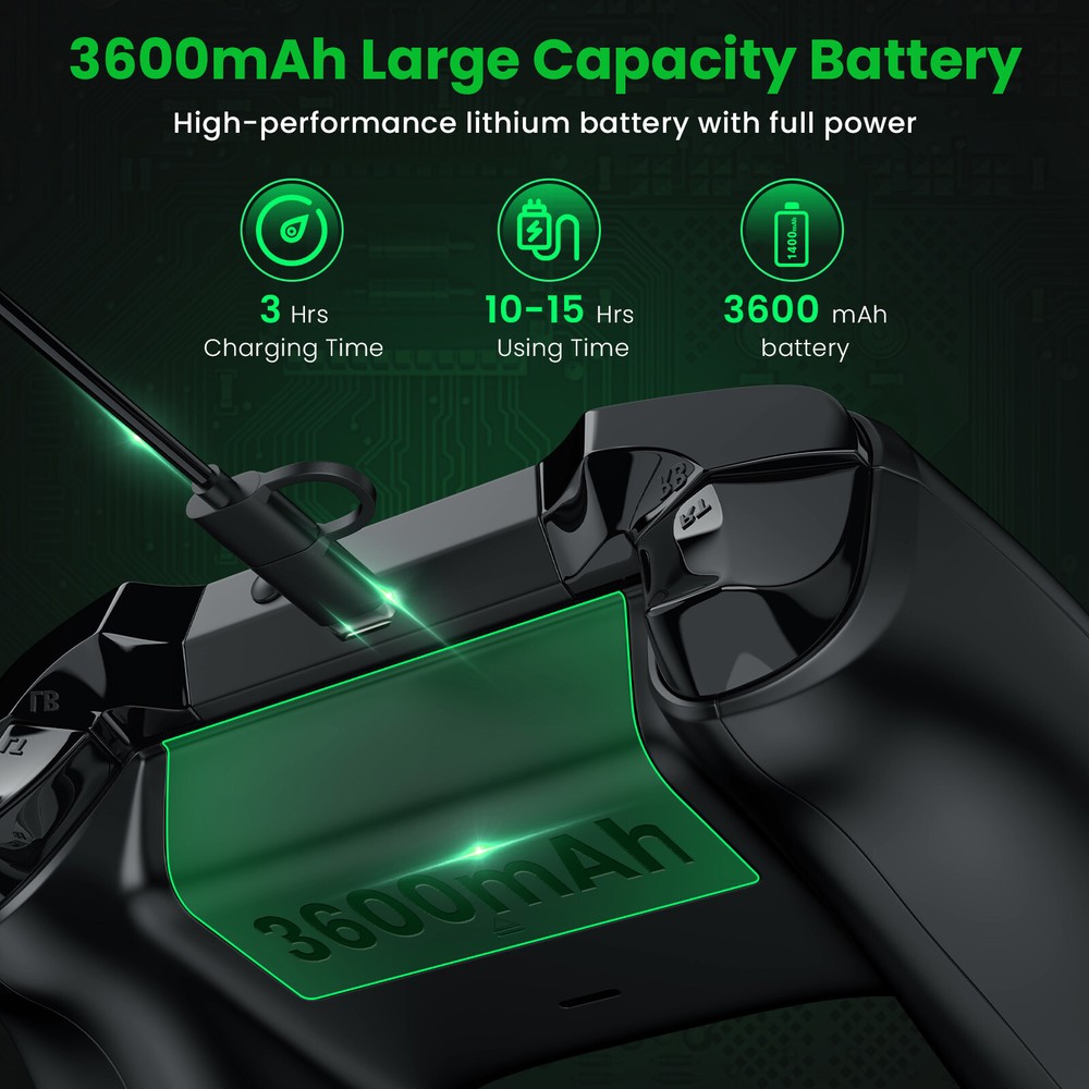 2 Rechargeable Battery Pack For XboxOne S X/Series X S Controller+Charging Cable