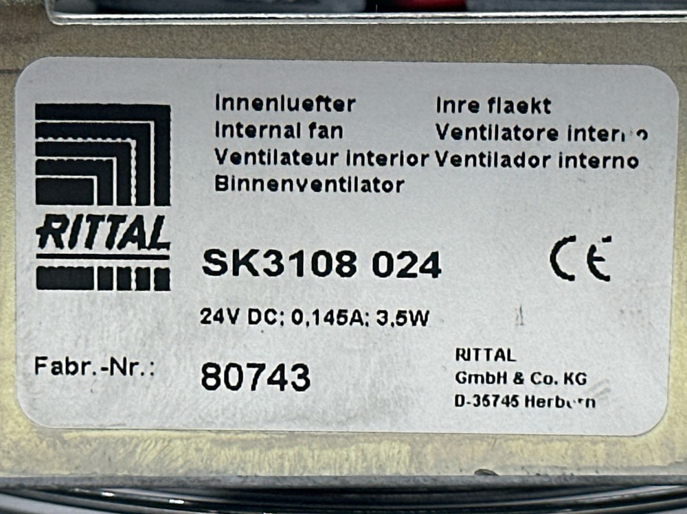 Rittal SK3108 024 Internal Fan 24VDC