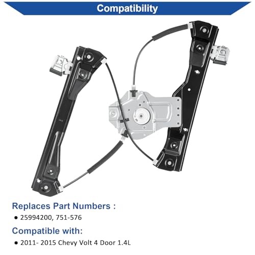 Power Window Regulator Without Motor, Replacement Front Right Passenger side