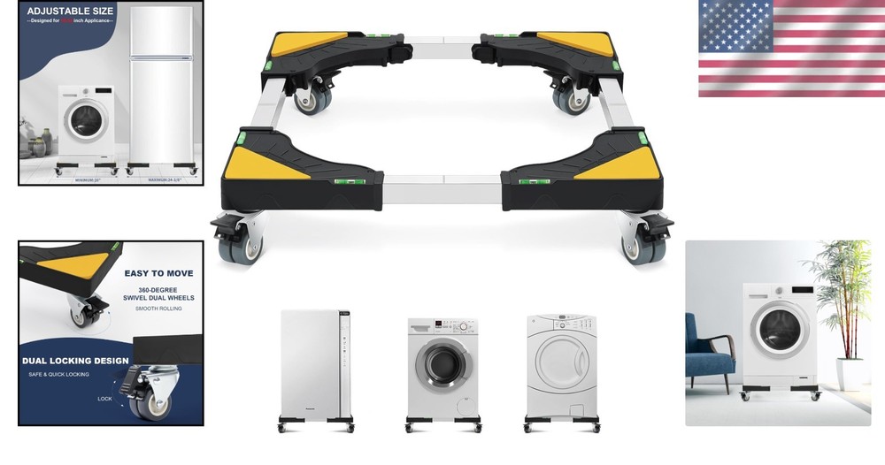 Effortless Moving with 400 lbs Capacity Dolly for Appliances - Adjustable Size