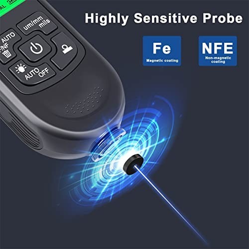 Professional Paint Thickness Gauge Meter - Multifunctional Coating Depth Tester