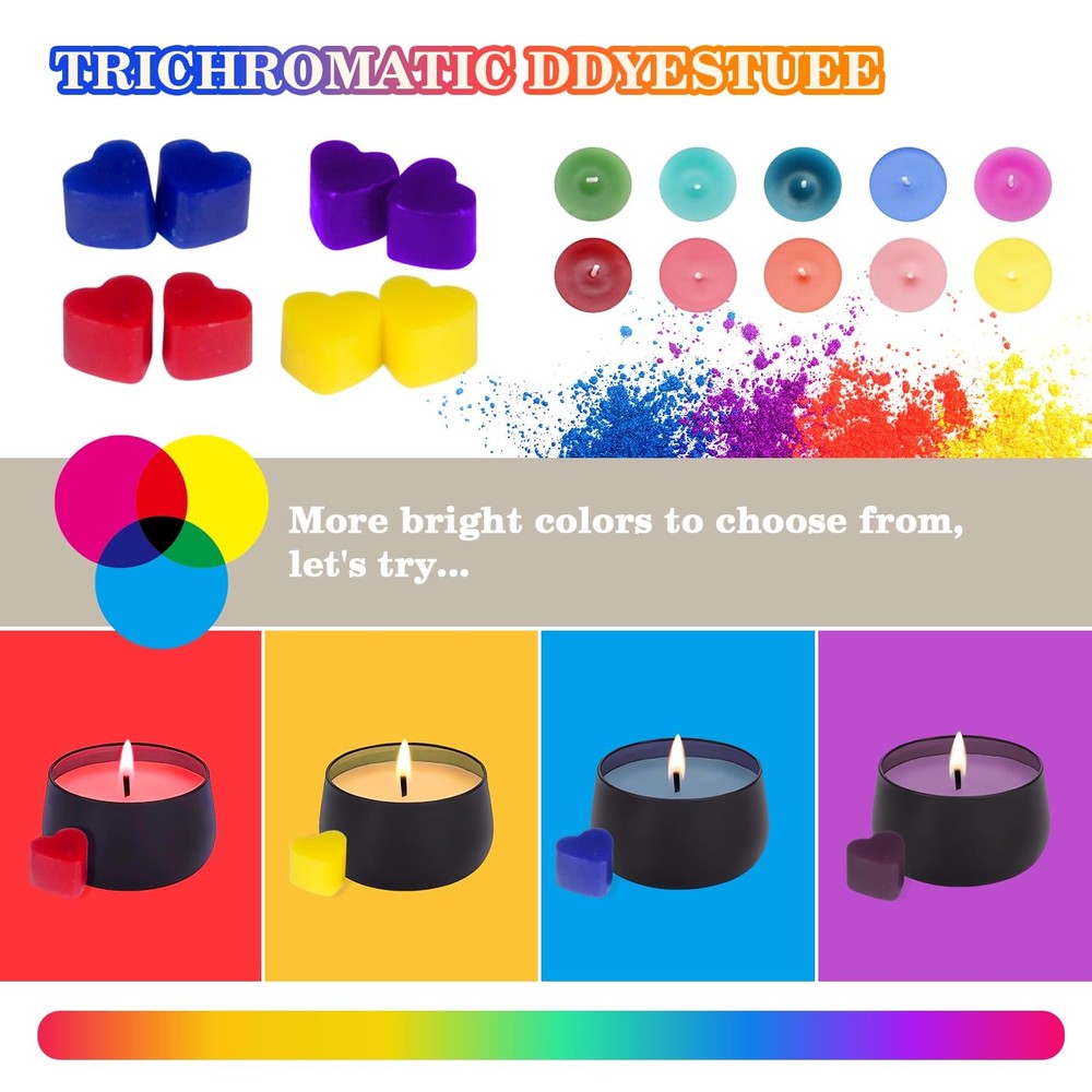 Candle Making Kit for Adults - DIY Scented Candles small, multicolour