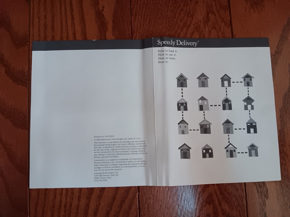 Commodore64 Speedy Delivery Thinking Strategy Series Panda Learbing Technologies