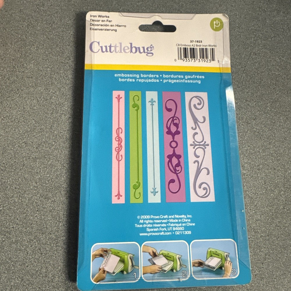 Iron Works Cuttlebug Embossing Folder Set 37-1923 NEW!