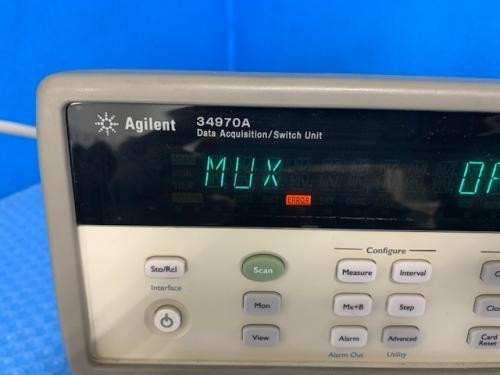 Agilent HP 34970A Data Acquisition Switch Unit Passes Self Test