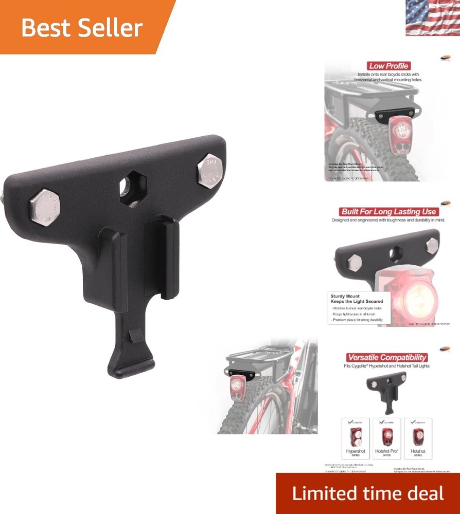 Compact & Water-Resistant Bicycle Taillight Mount for Safe Night Riding
