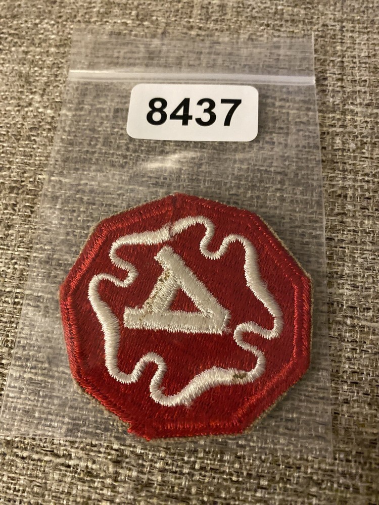 US Army 9th Army White A Patch INV8437