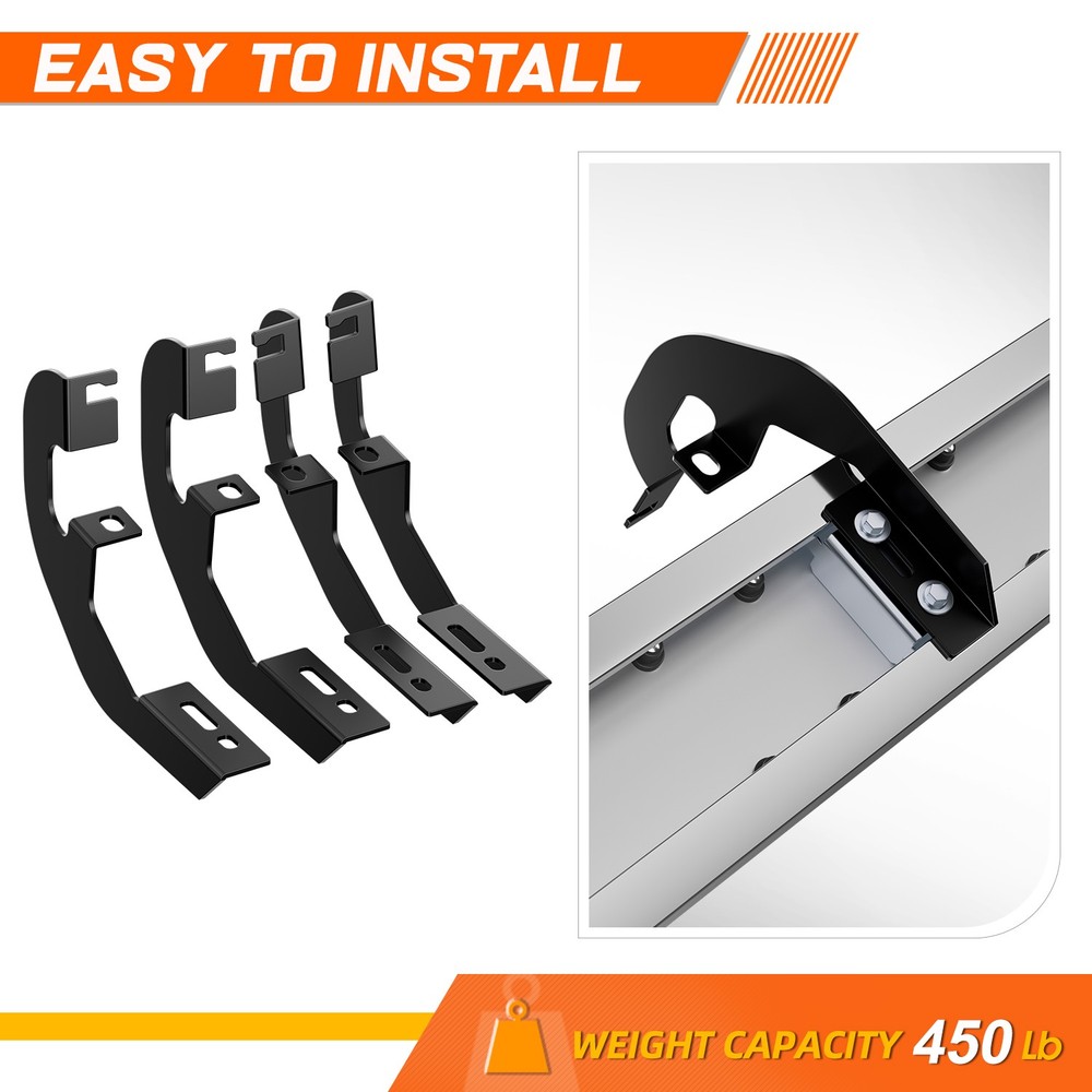 For 19-25 Silverado Sierra Regular Cab 6" Side Step Nerf Bar Flat Running Boards
