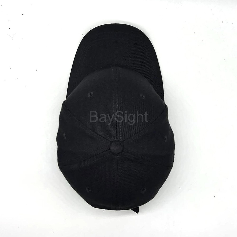 Baseball Cap Plain Kids Boys Solid Hats Curved Visor Hook-N-Loop Adjustable