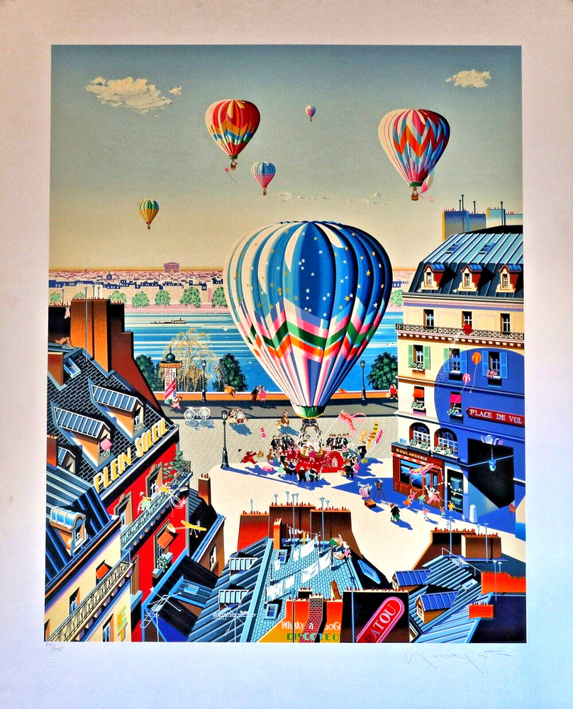 Hiro Yamagata     "Balloon Wedding"     Serigraph on Paper    Signed & Numbered