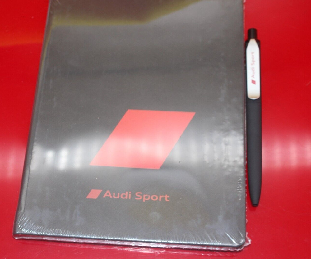 Audi Sport Set Notebook + Ballpoint Pen New & Original Notepad + Pen