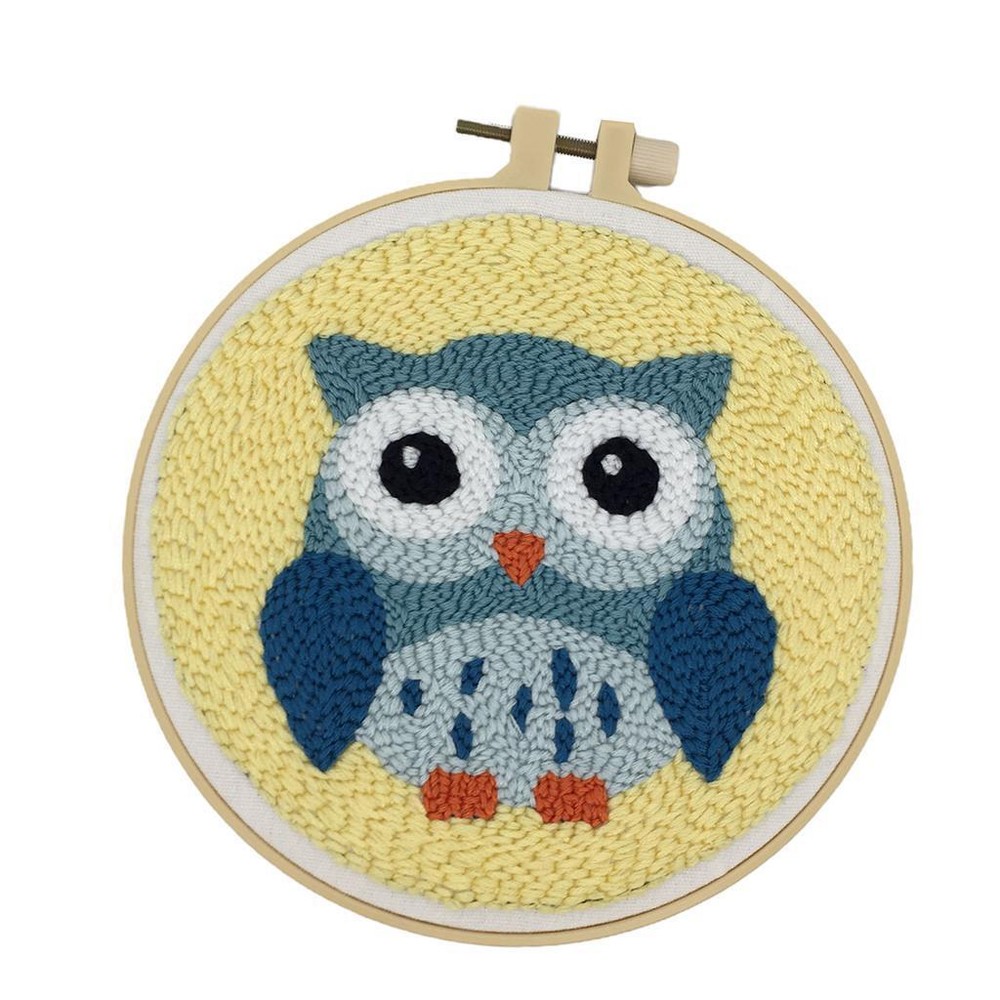 Animal Rug Hooking kits for Beginners Punch Starter Wool DIY