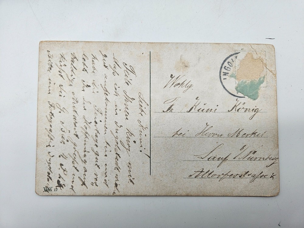 HA1945: Postcard Bridge Construction Der Pioneers