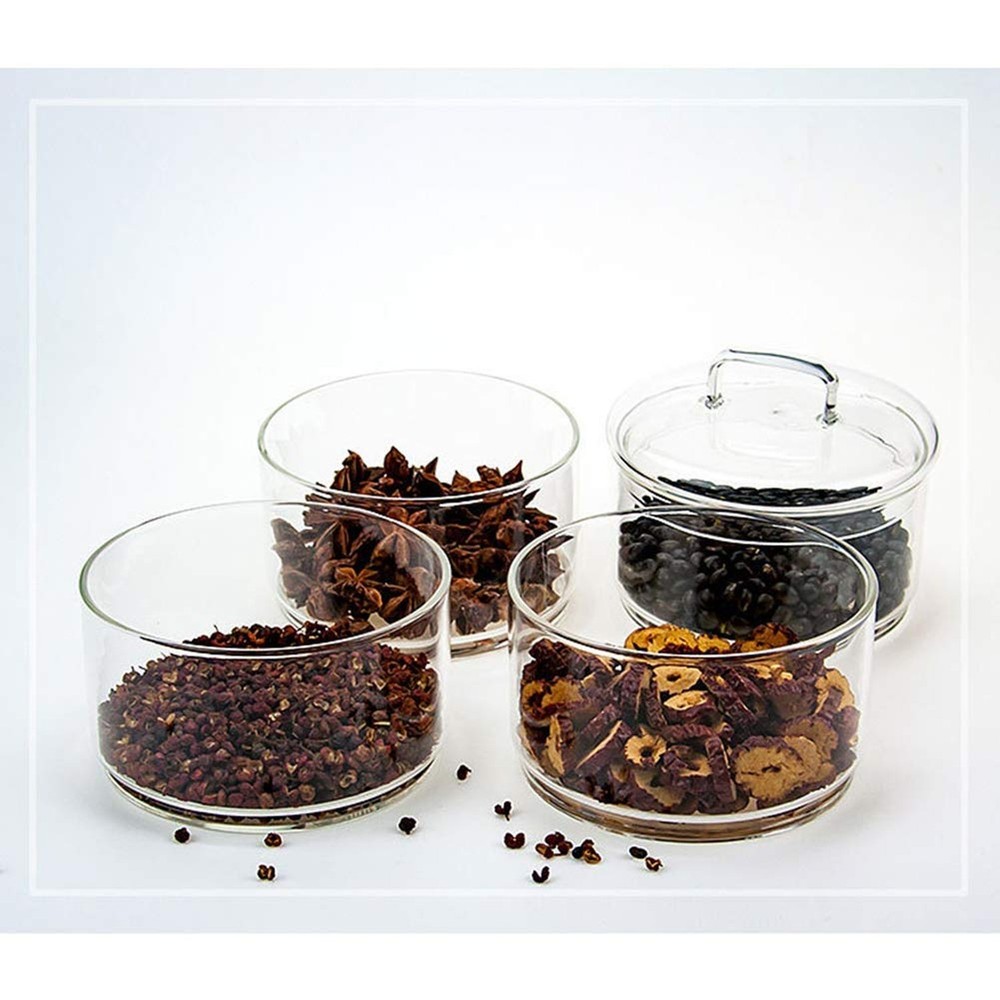 Cicano Glass Storage Jars with Lid,Multi-Tier Stackable Containers Kitchen Fo...