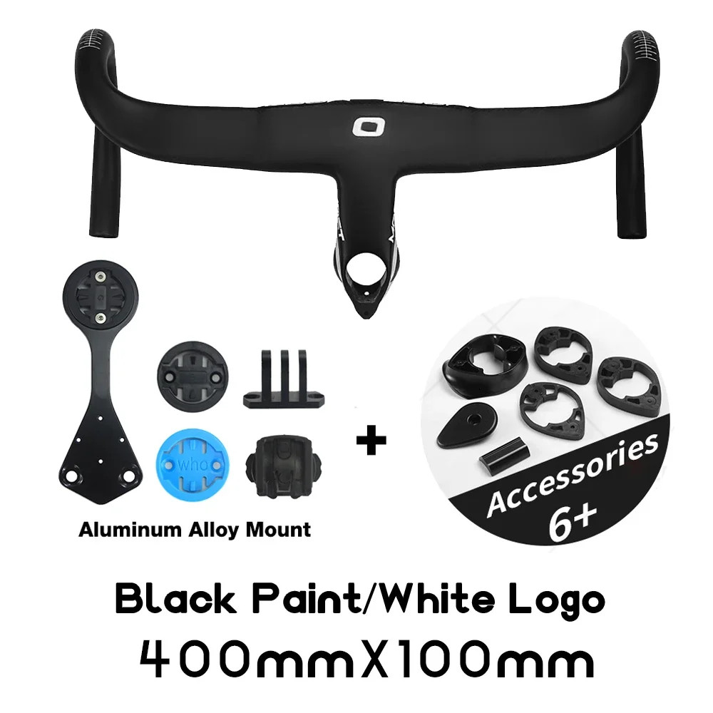 Carbon Integrated Road Bike Handlebar Diameter 28.6mm Includes Computer Holder