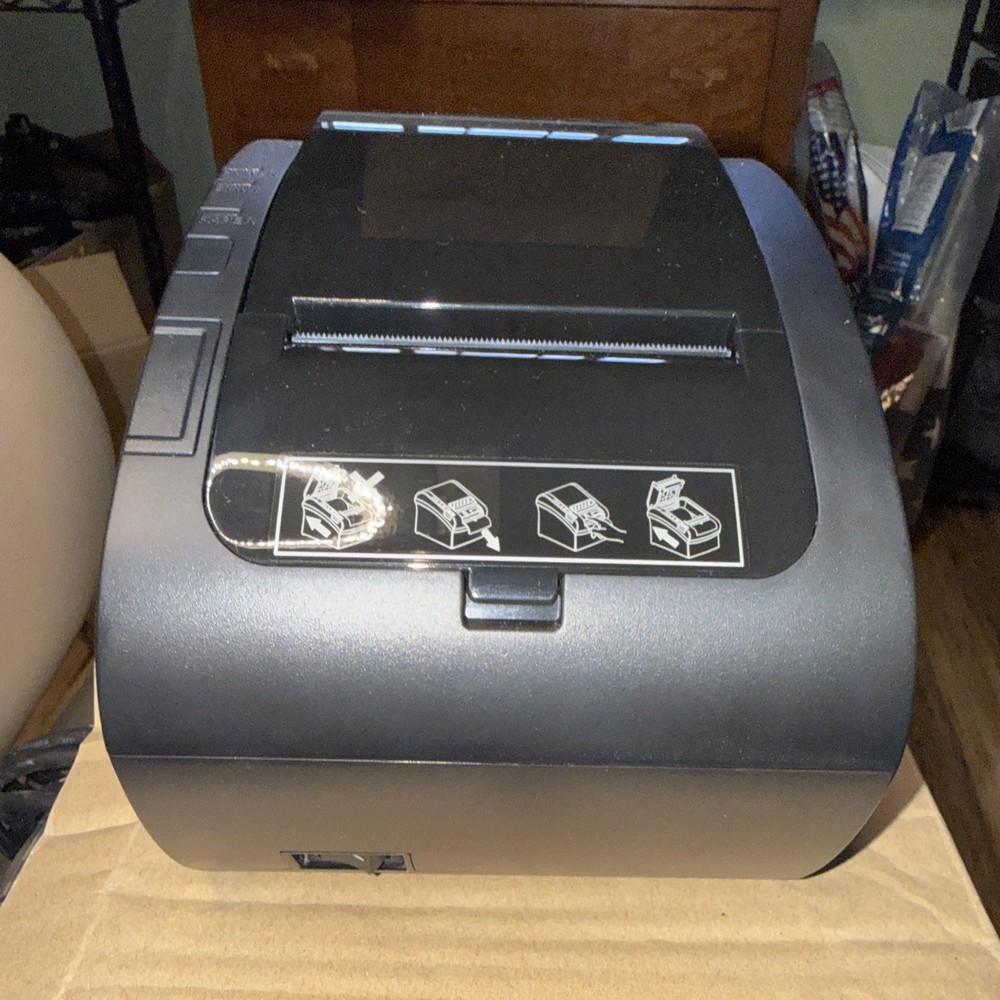 MUNBYN ITPP047 POS Receipt Printer - Black