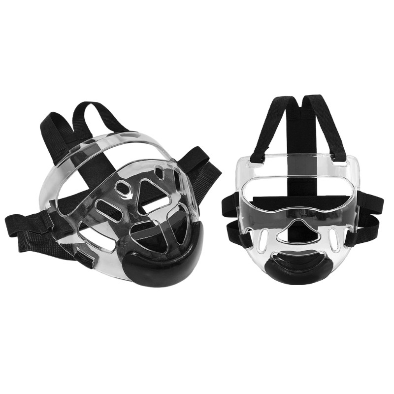 Clear Protective Guard Face Mask Removable Design For Martial Arts Training