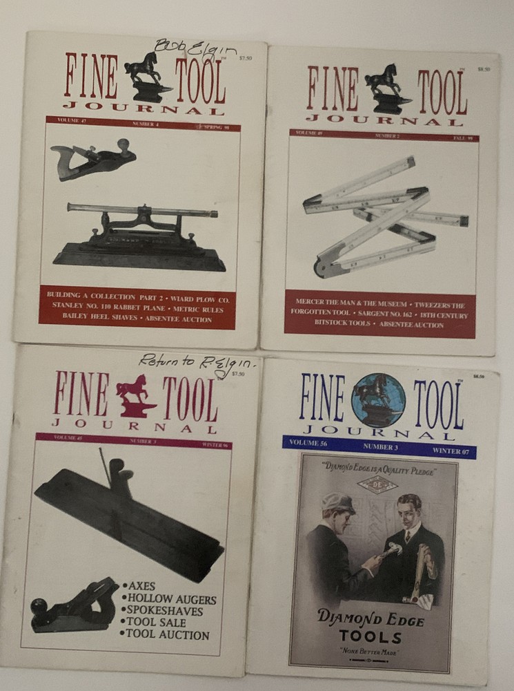 Lot 4 Fine Tool Journal Volume 45, 47, 49, 56