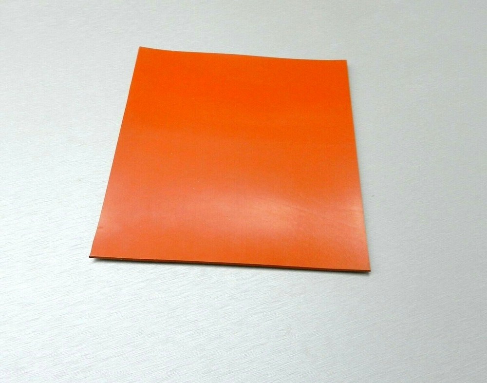 Silicone Rubber Sheet 4" Square Pad High Temp Solid Commercial Grade 4"x4"x1/8"