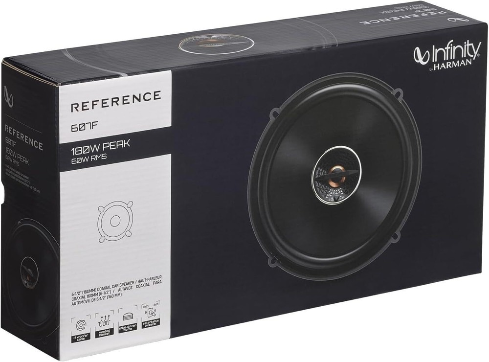 Infinity REF607F Reference Series 6.5" Coaxial Speakers 180 Watts MAX 60 W RMS