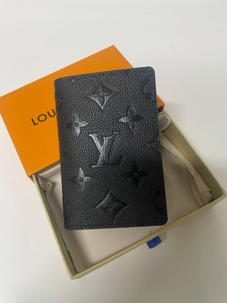 Louis Vuitton Pocket Organizer black Monogram Shadow