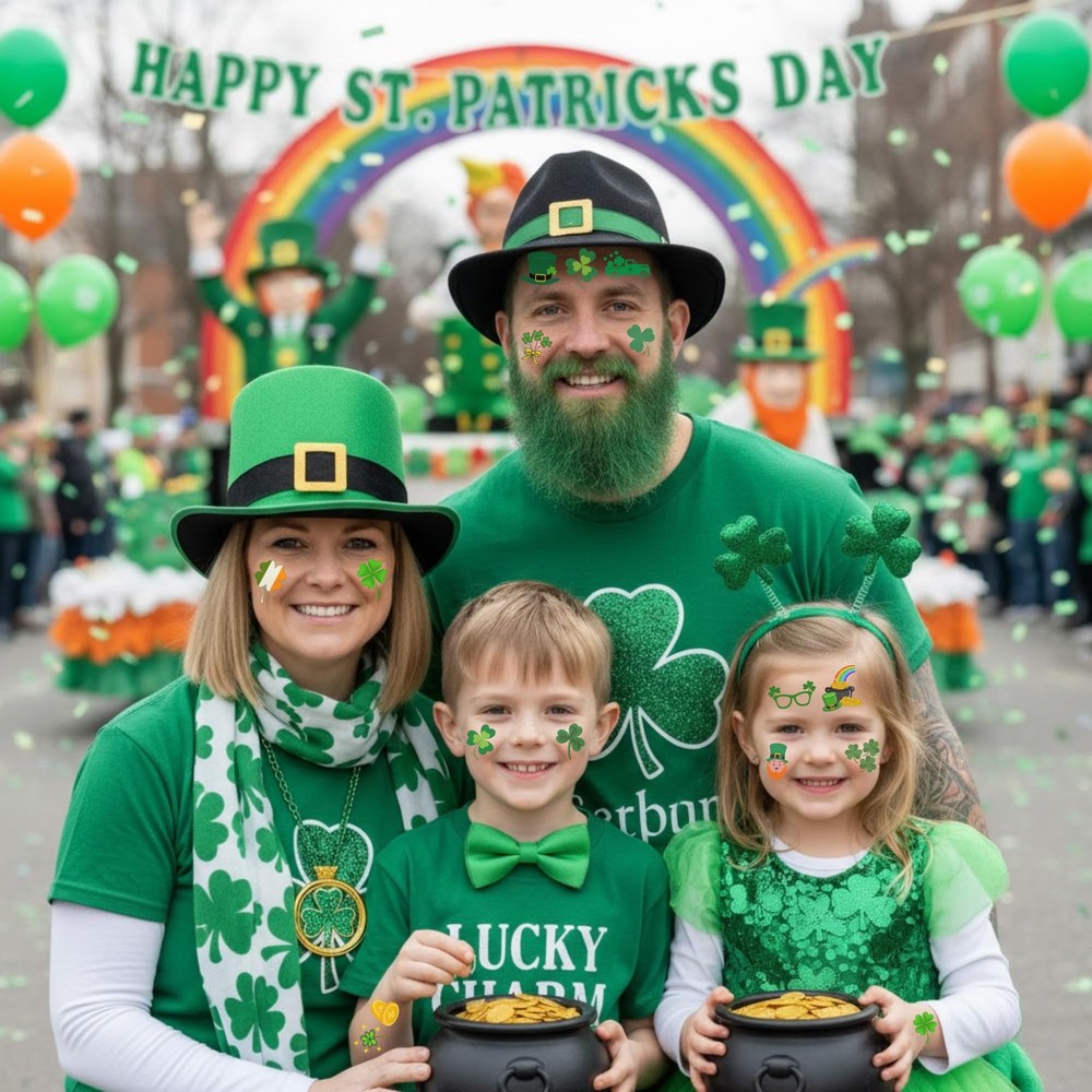 St Patricks Temporary Tattoos Day Medium, Patrick