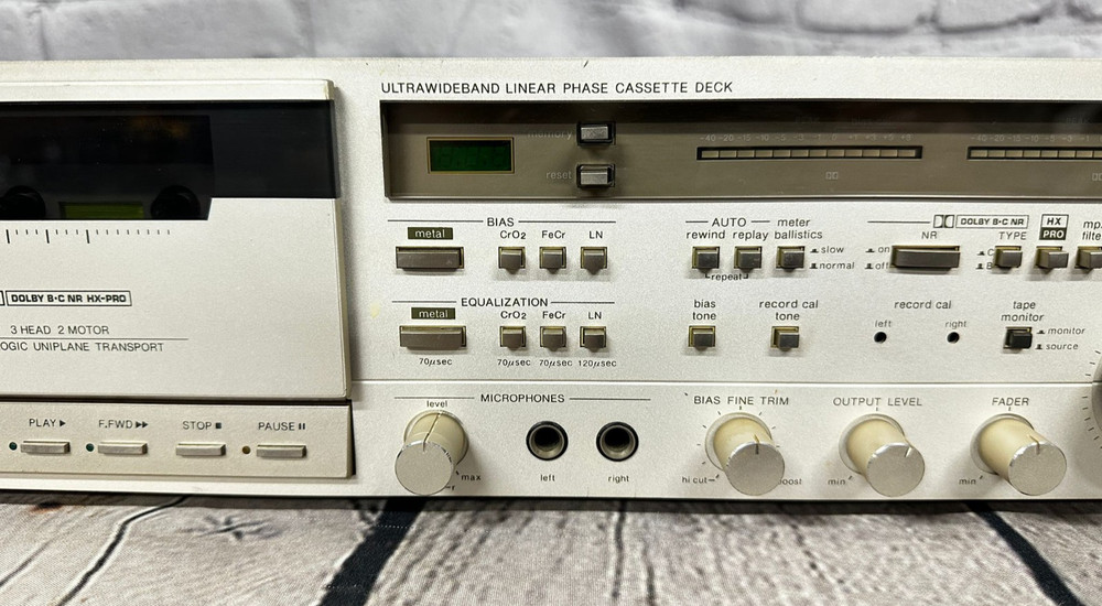 RARE 1983 HarmanKardon CD401 Ultrawideband Linear Phase 3 head Cassette DeckWork