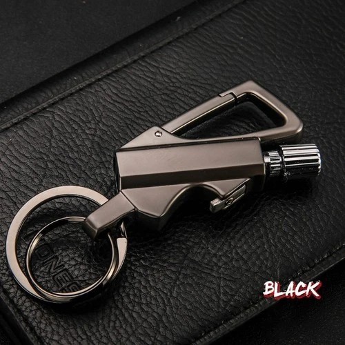 Permanent Match Infinity Lighter with Multitool Keychain Bottle Opener for Men -