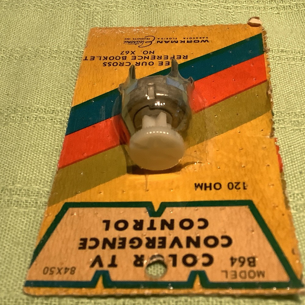Workman B64 Color Tv Convergence Control 120 Ohms