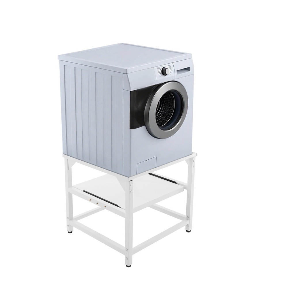 Modern Washing Machine Base Stand with Shelf - Sturdy & Stylish Support