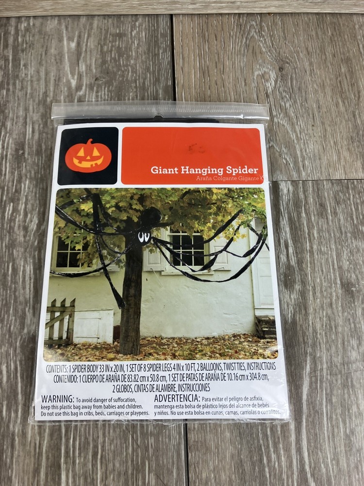 Giant Hanging Spider Halloween Prop Outdoor