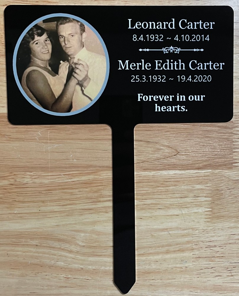Memorial Grave Marker Stake