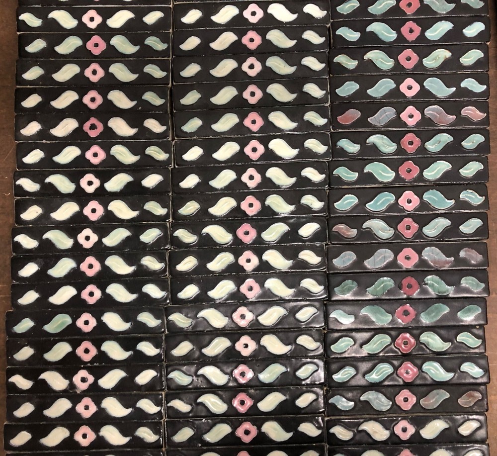 Vintage Kraftile Floral Border Tile