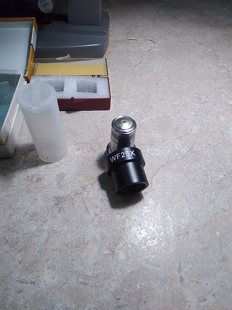 Compound Wesco Microscope With Extras with Wood Box Made By Wesco