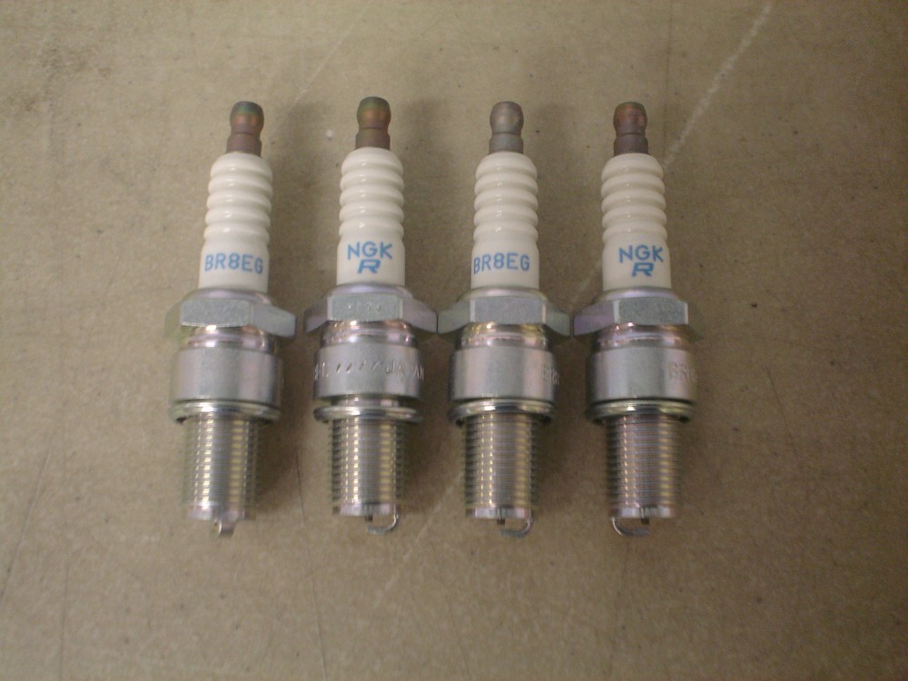 NGK Racing Spark Plugs - Stock #3992 - BR8EG - Solid Tip - 4 Pack