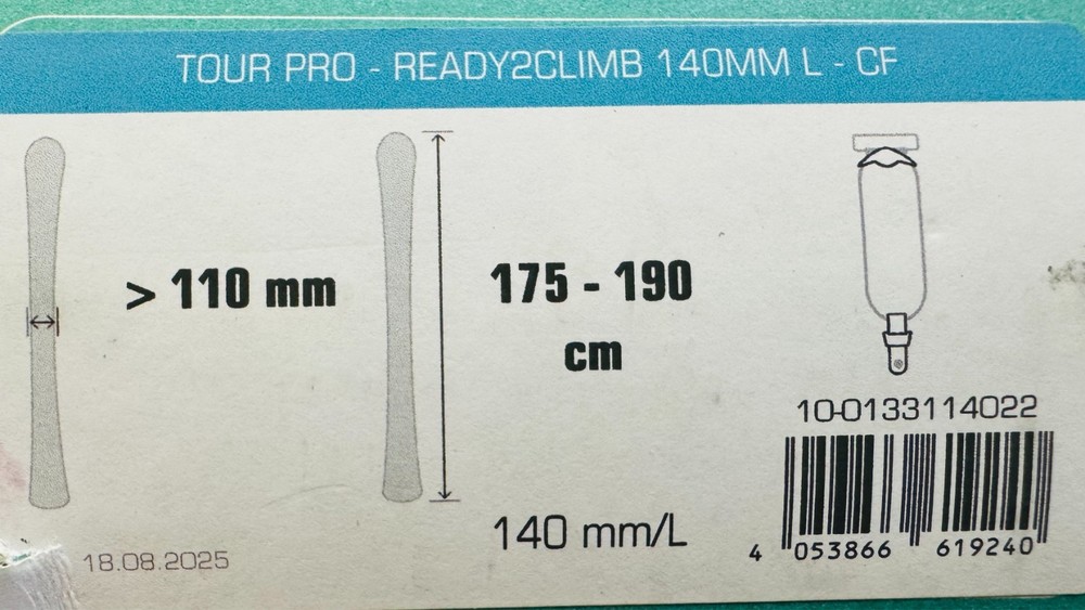 Pomoca Tour Pro R2C L - CF Climbing Skins 140mm